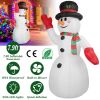 7.9FT Christmas Inflatable Giant Snowman Blow up Light up Snowman with LED Lights Hat Scarf  IPX4 Waterproof Christmas Outdoor Yard Lawn Holiday Decor