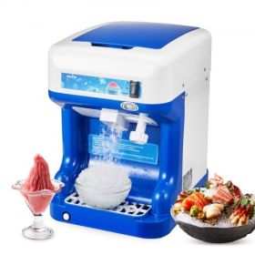 Commercial Ice Shaver 286LBS/H Electric Snow Cone Maker Ice Crusher Blue