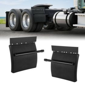 Quarter Fenders for Semi Trucks 24"x24" with Tube Bracket Mounting Hardware