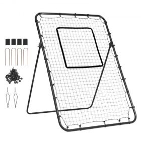 VEVOR Baseball And Softball Rebounder Net 4x6 Ft PitchBack Adjustable Angles