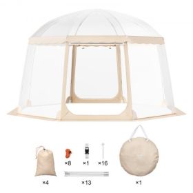 VEVOR Sports Tent Instant Pop-Up Tent Shelter Weather Proof 8-10 People Clear