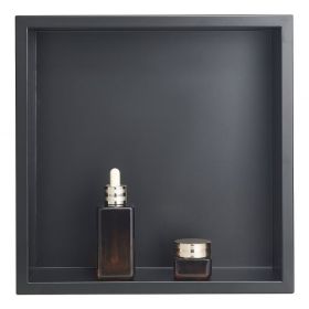 Shower Niche 13 x 13 x 4 inch Recessed Wall Shelf Stainless Steel Black