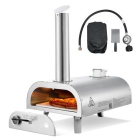 12" Outdoor Pizza Oven Portable Pellet/Gas Pizza Oven  for Camping