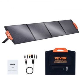 VEVOR Portable Monocrystalline Solar Panel 200W Foldable ETFE Solar Charger kit