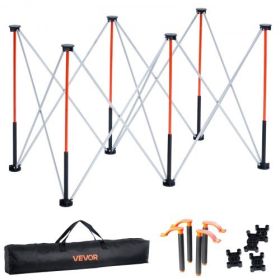 Portable Folding Workstand 4.15 x 2.18ft Collapsible Work Stand 2500lbs Capacity