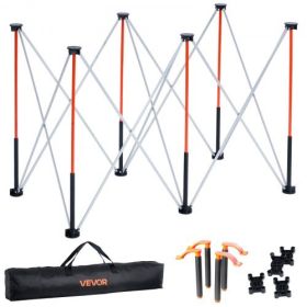 Portable Folding Workstand 4.16 x 2.18ft Collapsible Work Stand 2500lbs Capacity