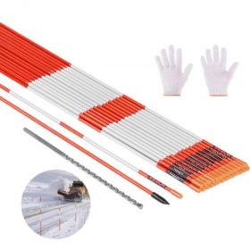 200Pcs Reflective Driveway Markers 1/4" Dia 48 in Snow Stakes Reflectors Orange