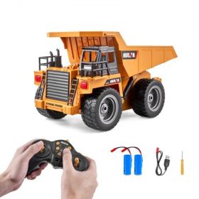 Christmas Gif! VEVOR RC Remote Control Dump Truck Toy Construction Vehicle Toy 9CH 1:18 Scale
