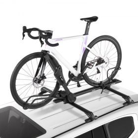 Folding Roof Top Bike Rack Heavy Duty Car Bicycle Upright Mount Rack Lock