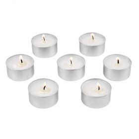 VEVOR 200 Pack Unscented Tea Lights Candles 6.5 Hours Long Burning Christmas, Flickering Candles for Indoor