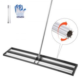 48x10in Lawn Leveling Rake with 83.9 in Adjustable Handle for Yard Heavy Duty
