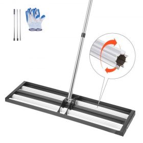 36x10in Lawn Leveling Rake with 83.9 in Adjustable Handle for Yard Heavy Duty