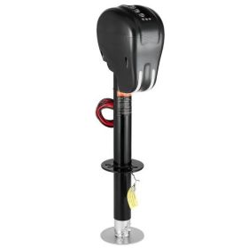 Electric Trailer Jack 3500 lbs Power Tongue Jack for RV Trailer & Camper Black(Equipped with memory function)