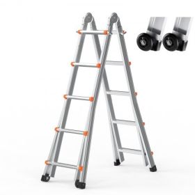 VEVOR Telescoping Ladder A Frame 17FT / 5120 mm Extension Multi-Function for Homework