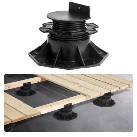 24 Pcs Adjustable Deck Support Pedestal Deck Foundation Base Rising 2.36-5.31 in