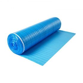 Floor Underlayment 200 sq ft 3mm 3-in-1 Vapor Barrier for Laminate Blue
