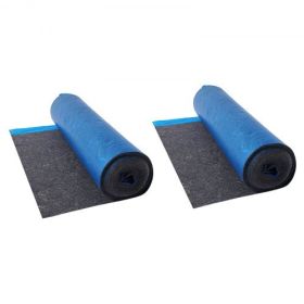 Floor Underlayment 400 sq ft 3mm Recycled Fiber Sound/Vapor Barrier Blue
