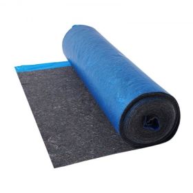 Floor Underlayment 100 sq ft 3mm Recycled Fiber Sound/Vapor Barrier Blue