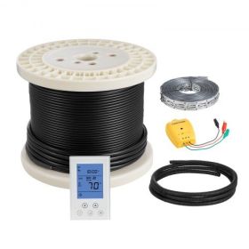 100 sqft Underfloor Heating Cable Kit 120V Electric Radiant with Alarm