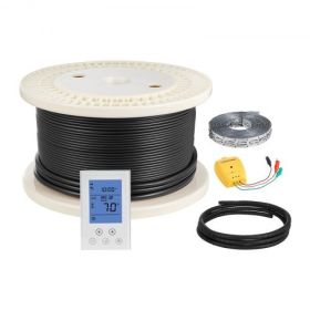 200 sqft Underfloor Heating Cable Kit 240V Electric Radiant with Alarm