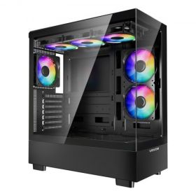 Mid-Tower ATX PC Gaming Case Computer Case with 6 x 120 mm PWM ARGB Fans