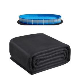 12x24 ft Oval Pool Liner Pad for Above Ground Pools Prevents Punctures Pool Mat
