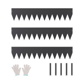 Steel Landscape Edging 3 Packs 40 x 8 in Rust-Resistant Garden Edging Border