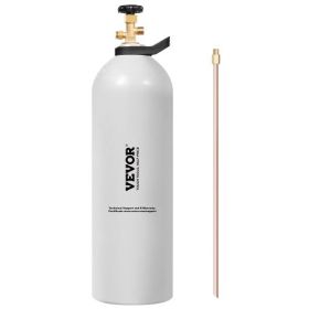 CO2 Tank 20 lbs New Aluminum Alloy Gas Cylinder with Siphon Tube DOT Approved