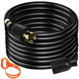 VEVOR  40Ft 30 Amp Generator Extension Cord 4 Wire 10 Gauge Generator Cord 125V 250V Generator Power Cord Twist Lock Connectors