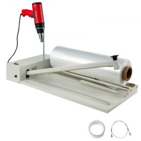 VEVOR 18" Shrink Wrap Sealer, 530W I-Bar Shrink Wrap Machine, Shrink Wrap Sealer with Heat Gun and Shrink Film Suit for PVC POF Film