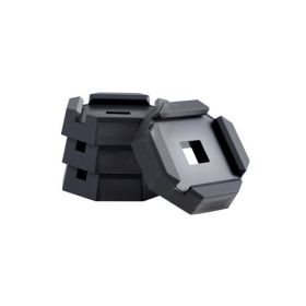 RV Leveling Pads 5000 lbs 4 Pcs Rubber Trailer Jack Pads 5.5" Square Feet