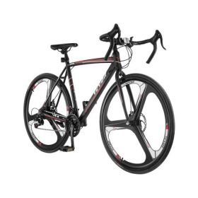 Road Bike Racing Bicycle 700C Shimano 21 Speeds Carbon Steel Frame Disc Brake