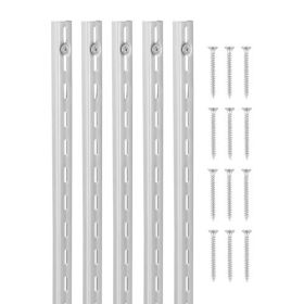 VEVOR Shelf Track 39-inch 10 Pack Adjustable Steel Wall Mounted Shelf Pilaster