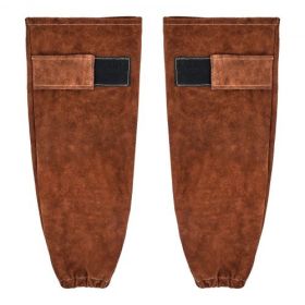 VEVOR Leather Welding Sleeves Heavy Duty Cowhide Flame Resistant Work Sleeves