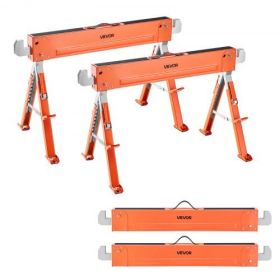 Saw Horses 2 Pack Work Bench Heavy Duty 1800 lbs Load Adjustable Height