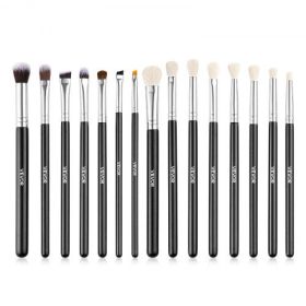 VEVOR 15PCS Makeup Brush Set for Foundation Blending Eyeshadow with Soft Bristle