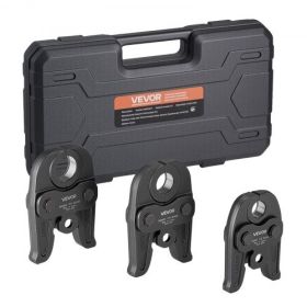 VEVOR MegaPress Jaws 3PCS Pressing Jaws 1/2" 3/4" & 1" for Standard Press Tools