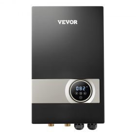 27kW Tankless Electric Water Heater Instant Hot with LCD Touch Child Lock