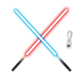 VEVOR Light Sword 12 RGB Colors 4 Sounds Rechargeable FX Light up Sword