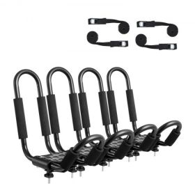 VEVOR Kayak Roof Rack 4 Pairs Soft Roof Rack Carrier for kayak SurfBoard Car SUV