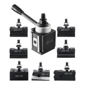 Quick Change Tool Post Set 8 Pcs Lathe Tool Holders for 6"-12" Mini Lathe Swing