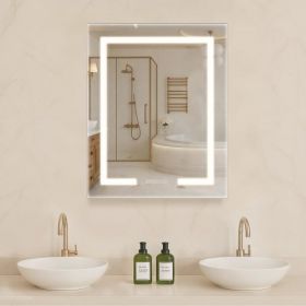 Lighted Medicine Cabinet with HD Mirror 24 x 30 in Recessed or Wall Mount