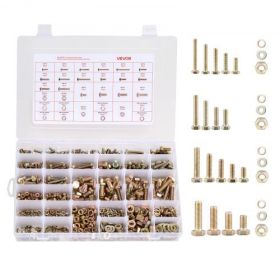 906 Pcs Bolts Nuts Assortment Kit Metric Alloy Steel M4 M5 M6 M8