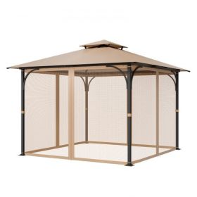 Replacement Mesh Gazebo Netting Screen for 10x10x 7 ft Outdoor Patio, Net Only