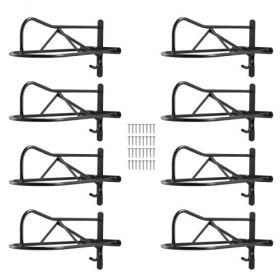 VEVOR Wall Mount Saddle Rack with Pad Bar 8 Packs Horse Saddle Rack Stand