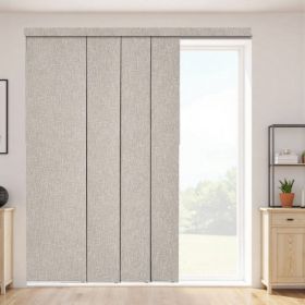 Panel Track Blinds Extendable Track from 45.8 in to 86 in W Trimmable Brown