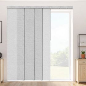 Panel Track Blinds Extendable Track from 45.8 in to 86 in Width Trimmable Gray