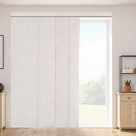 Panel Track Blinds Extendable Track from 45.8 in to 86 in W Trimmable Light Gray