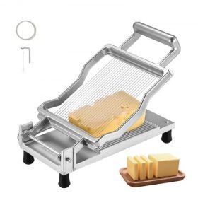 VEVOR Cheese Cutter with Wire Cheeser Butter Cutting 0.2" Ultra-Thin Cheese Slicer