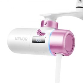 Skincare Water Filter Bathroom Sink Faucet Purifier for Skin Pink + Gold